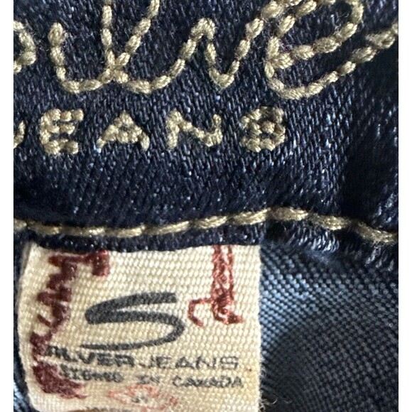 Silver Jeans Tuesday Bootcut Size 31 with stretch Distressed Medium wash denim - Picture 12 of 12